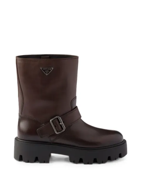 Prada Leather booties Brown 1U187OFBD503KDP