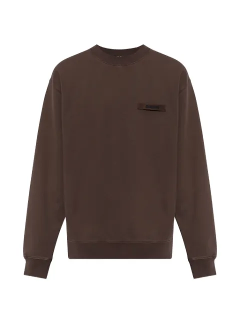 Jacquemus logo-patch sweatshirt Brown SSM00206AJ00126