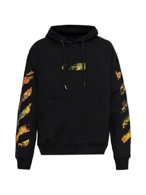 Off-White Arrows-print drawstring hoodie Black 44MBB085F26F004