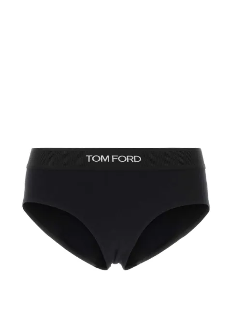 TOM FORD logo-waistband briefs Black KNJ004JEX011
