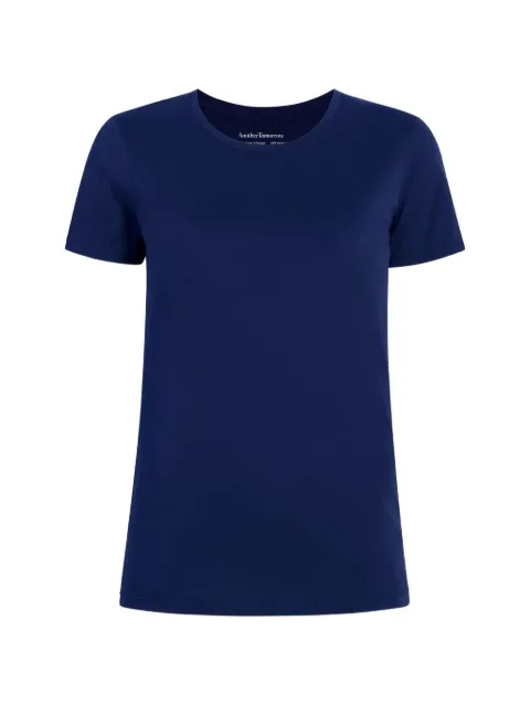Another Tomorrow crew neck T-shirt Blue A321CT004CO