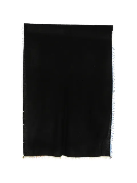 Faliero Sarti Addy frayed-edge scarf Black I272189