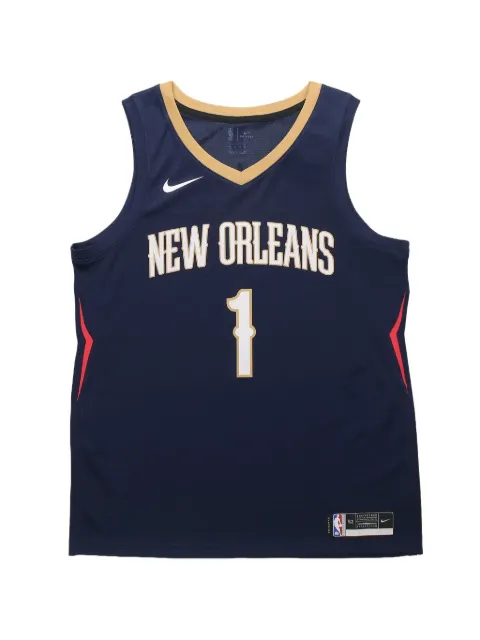 Nike New Orleans Pelicans Icon Edition Men's Nike Dri-FIT NBA Swingman jersey Blue CW3674