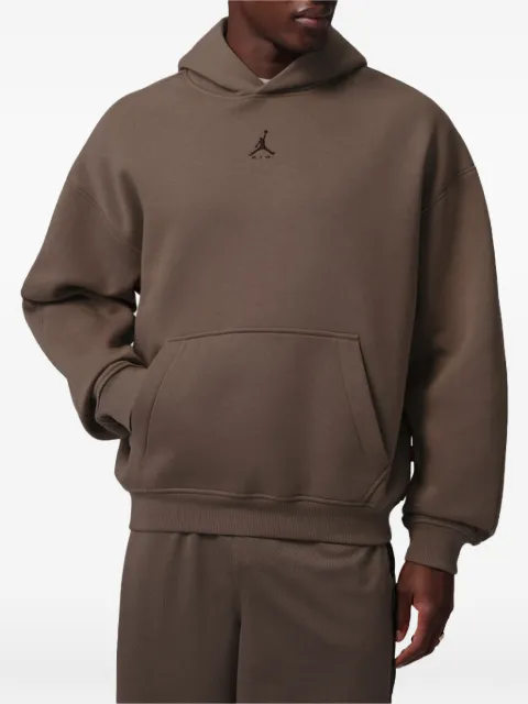 Jordan Brooklyn oversized fleece pullover hoodie Brown IM8911274