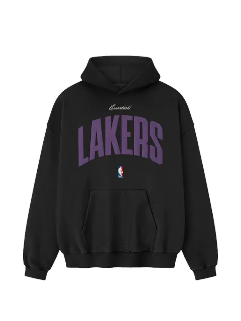 FEAR OF GOD ESSENTIALS Lakers logo-print hoodie Black 192NB256905F