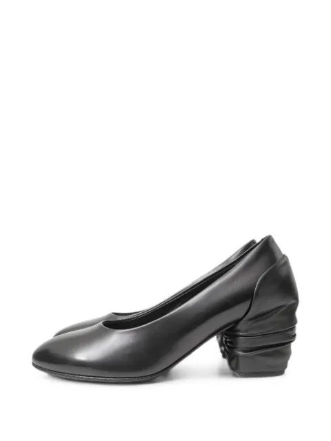 Comme Des Garçons draped heeled pumps Black K165534