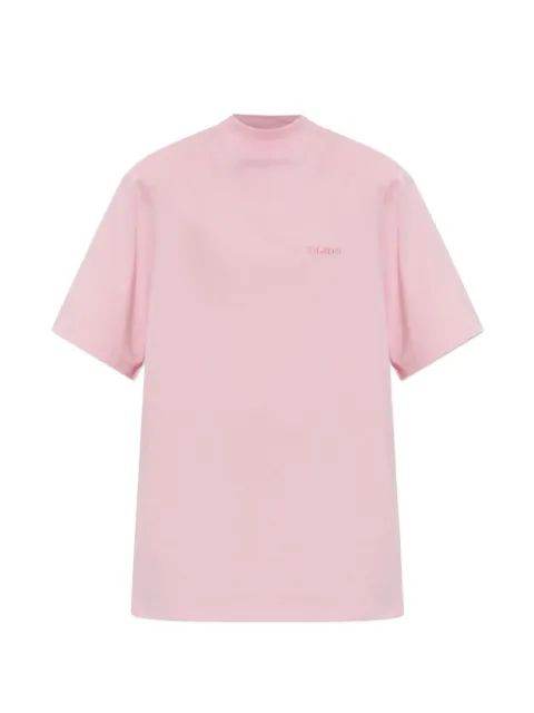 The Attico padded-shoulder T-shirt Pink 261WCT00360JJJ025AA