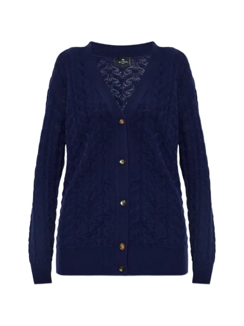 ETRO wool cardigan Blue WRKE0182AU11Z