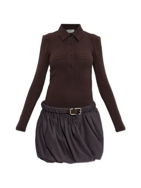The Attico dark brown mini dress Brown 261WCA00510MIX121AA