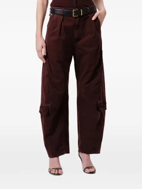 Citizens of Humanity Flight pleated barrel-leg cargo pants Red 21891355