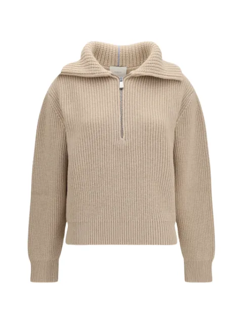 Malo ribbed quarter-zip sweater Neutrals DXD057F1A02