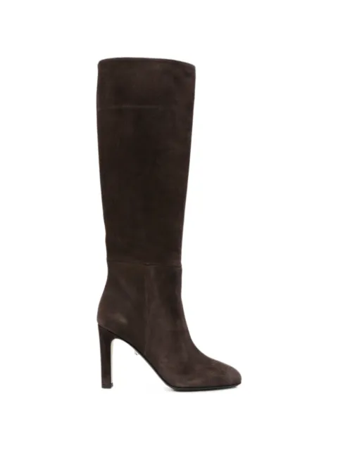 Alevì suede high-heel boots Brown AURYN95LEY