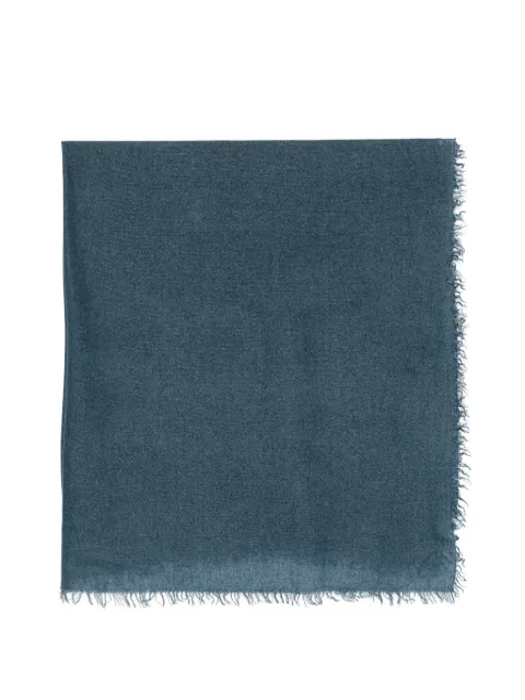 Faliero Sarti Cristiana fringed scarf Blue I272165