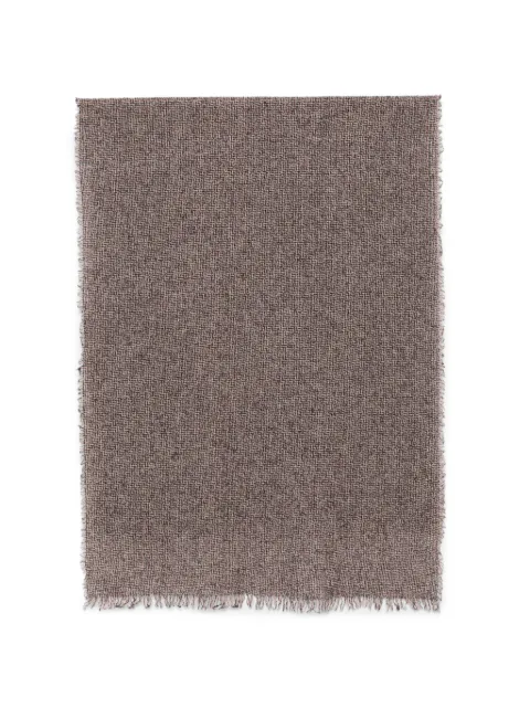 Faliero Sarti Alberto frayed scarf Brown I272149