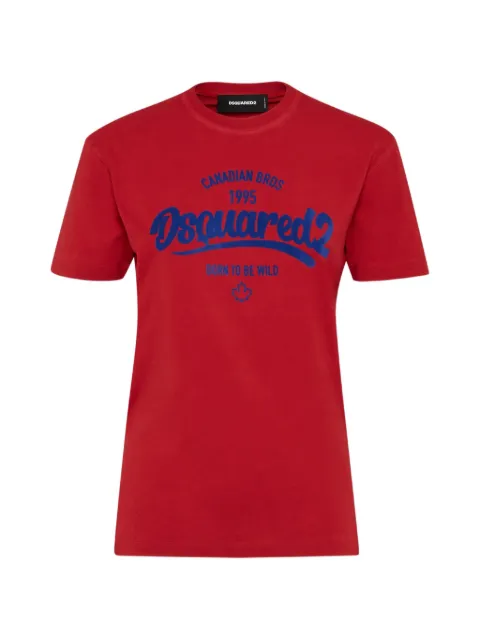 DSQUARED2 just right fit Born to Be Wild T-shirt Red S75GD0488D20035