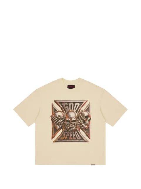 GODSPEED Omerta graphic-print T-shirt Neutrals GS521