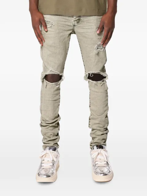 Purple Brand distressed-effect skinny-fit jeans Neutrals P001CSCA326