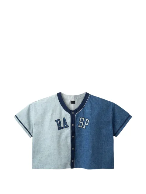 GV Gallery two-tone jersey-style shirt Blue GV053