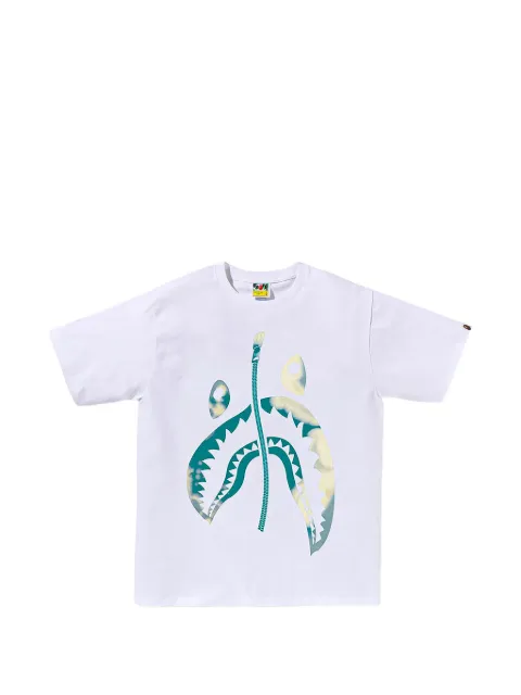 A BATHING APE® tie dye twist shark T-shirt White 1L30110044