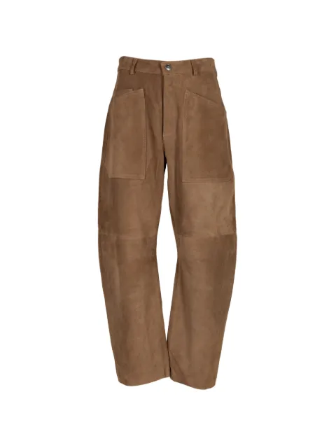 Giorgio Brato suede panelled trousers Brown GD26S25067CIMP