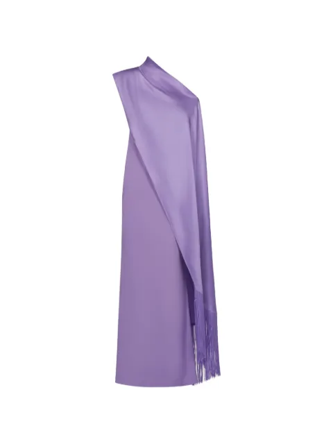 Taller Marmo Berenson fringe-trimmed maxi dress Purple TMSS2648344
