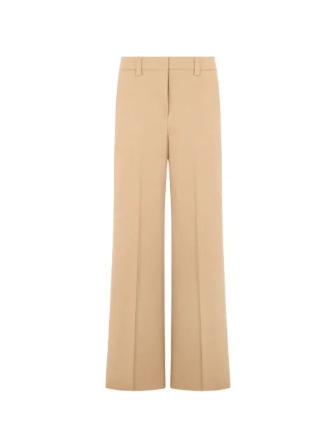 slowear pressed-crease wide-leg trousers Neutrals 173874D1212