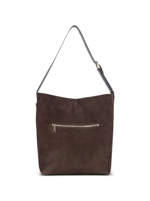Lancaster suede zip-fastening shoulder bag Brown 53057