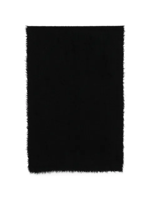 Faliero Sarti Alexia frayed-edge scarf Black I270200