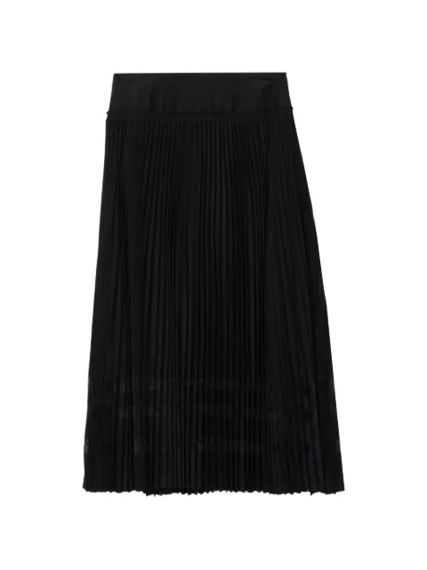 3.1 Phillip Lim midi lace-trim pleated skirt Black P26136254DDP