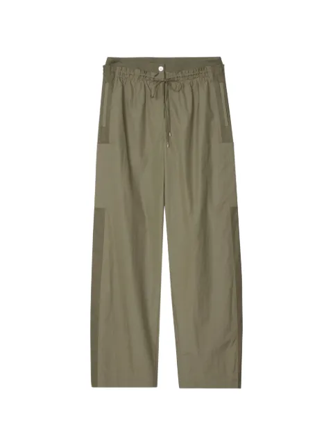 3.1 Phillip Lim double-waistband poplin trousers Green P26151421LFP