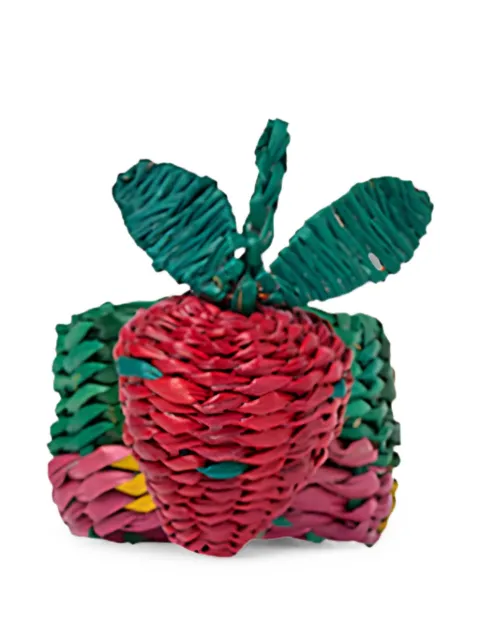 Bitossi Home Tutti Frutti woven napkin rings (set of six) Green PAG0000456