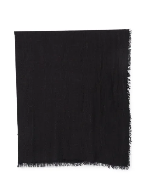 Faliero Sarti Derna check frayed scarf Blue I270534DERNA