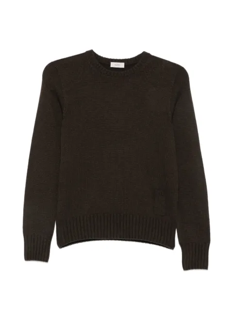 Agnona crew-neck ribbed-trim sweater Brown K1020784K080Q