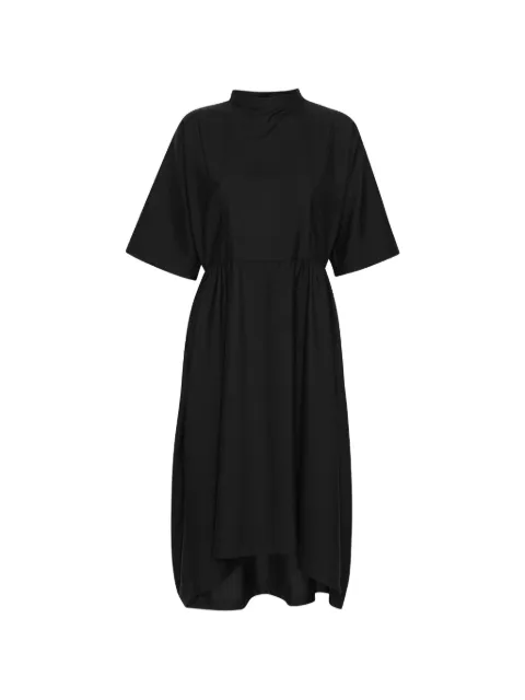 Henrik Vibskov Very Turtle short-sleeves asymmetric dress Black AW26STUDF317