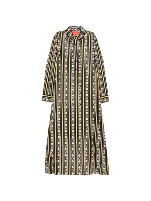 La DoubleJ Chemise Swing buttoned maxi dress Brown DRE0913SIL001SAC01