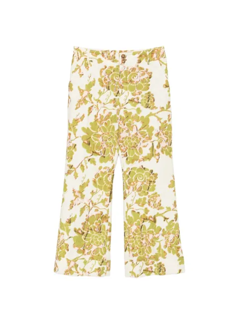 La DoubleJ oasis green in rustic cotton Hendeix pants Neutrals TRO0014COT005OAS01GR02