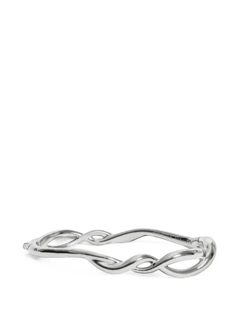 Monica Vinader Ochre twisted bangle Silver SSBLOCHBNON