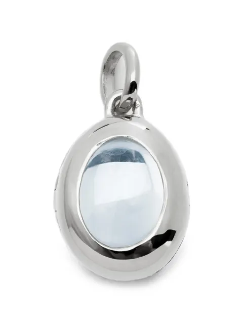 Monica Vinader April Birthstone rock-crystal locket pendant Silver SSPTSWELRKC