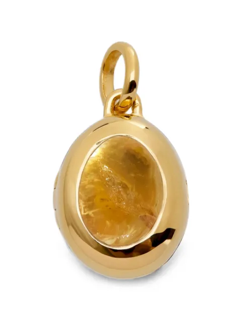 Monica Vinader November Birthstone citrine-embellished locket necklace Gold GPPTSWELCIT