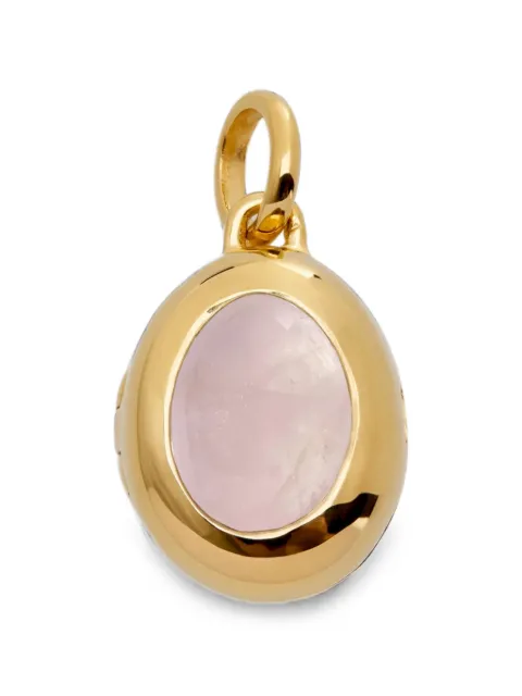 Monica Vinader October birthstone locket necklace Gold GPPTSWELROS