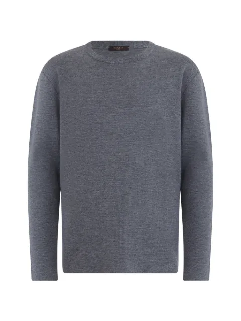 slowear crew-neck long-sleeve sweater Grey 810374ZN294