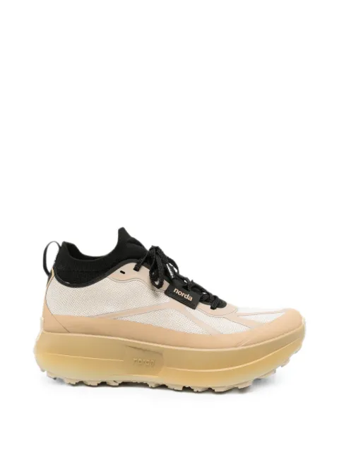 norda panelled lace-up sneakers Neutrals 055MSTRATO