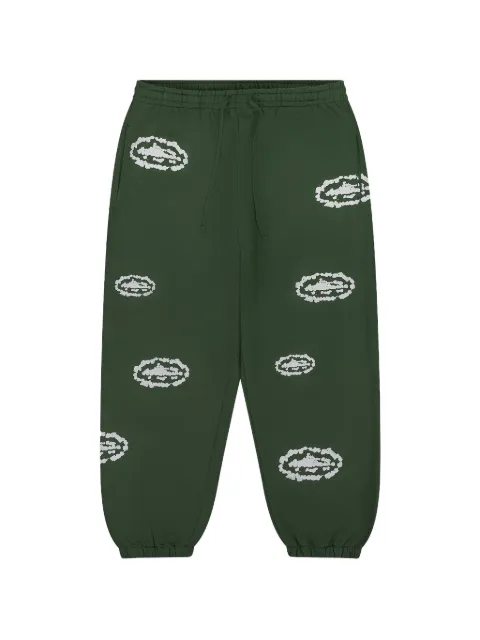 Denim Tears x Corteiz Island Wreath track pants Green DT828