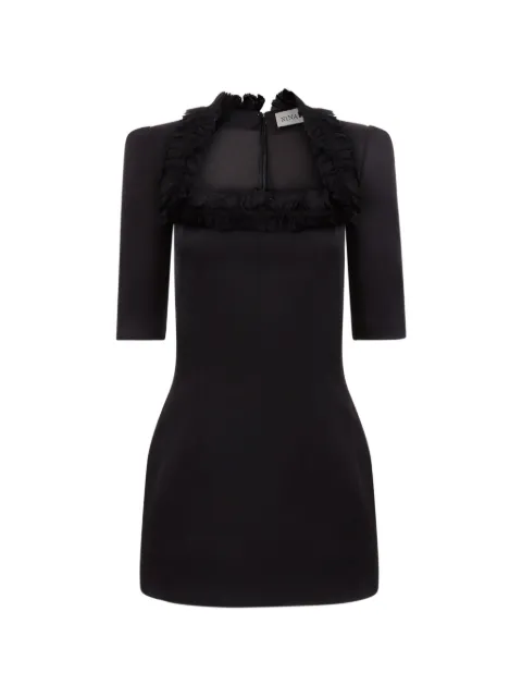 Nina Ricci ruffle-trim mini dress Black 26ACRO016AC0125