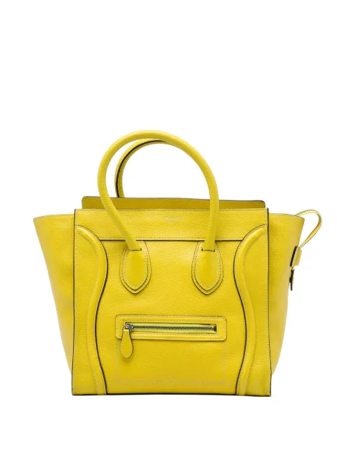 Celine Pre-Owned 2012 Mini Calfskin Luggage tote bag Yellow NZ4H8KJPZDOS2488