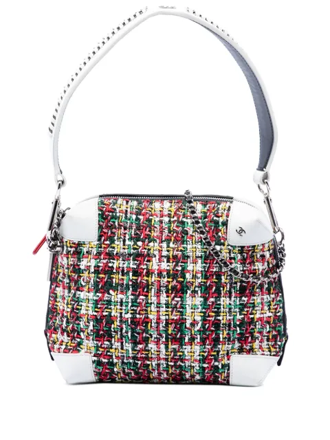 CHANEL Pre-Owned 2017-2018 Tweed Street Allure Camera Bag satchel Red IQ7FDIRXUUKCU8QB