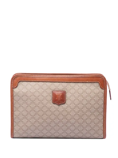 Celine Pre-Owned 2006 Macadam Coated Canvas clutch bag Neutrals G6HGJTPA6WVPB0CV