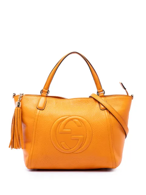 Gucci Pre-Owned 2016-2026 Small Calfskin Soho Cellarius satchel Yellow FVL0G6YQVY7YPVUS