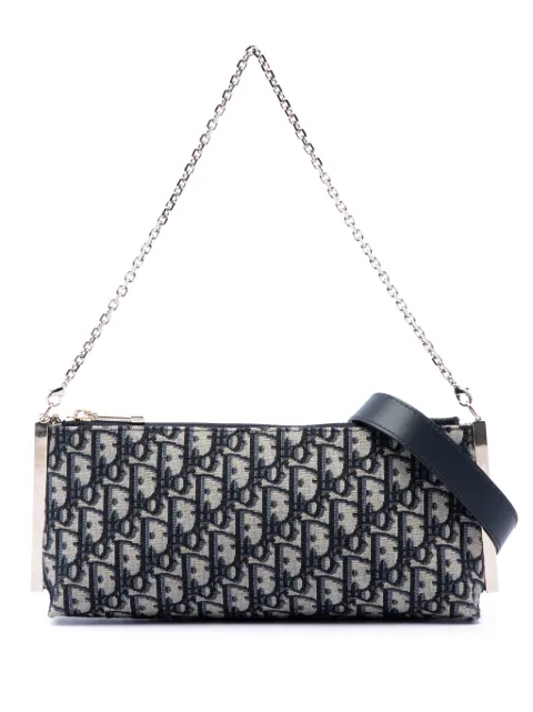Christian Dior Pre-Owned 2023 Oblique Canvas Dior Club Bag satchel Blue EKIKMRX6KTXX63WN