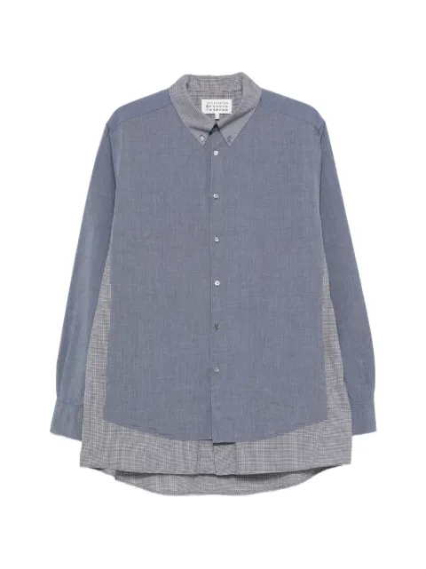 Maison Margiela panelled layered-effect shirt Blue S50DT0079MTN181